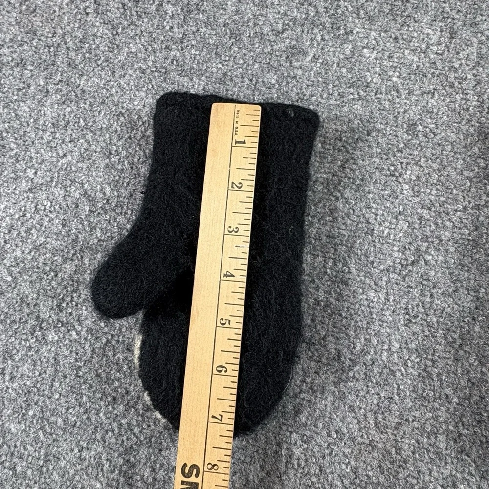 Knitwits DeLux 3D Penguin Mittens Women One Size Black Wool Knit Novelty Winter